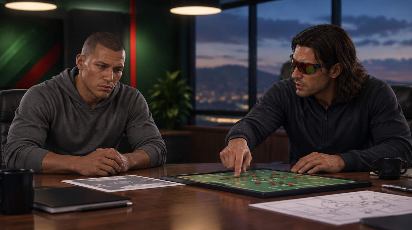 Milnern og Per Ronny i et alvorlig krisemøte