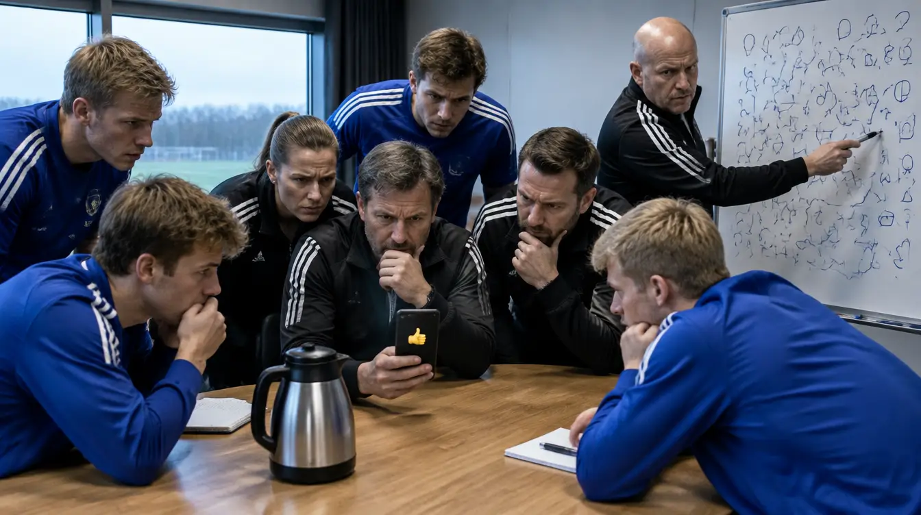 Klubbens krisemøte om en tommel opp i lagchatten